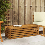 vidaXL Wooden Stool Bench Natural 43 x 43 x 37 cm Solid Acacia Wood
