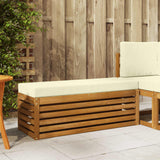 vidaXL Wooden Stool Bench Natural 43 x 43 x 37 cm Solid Acacia Wood