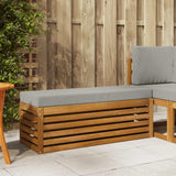 vidaXL Wooden Stool Bench Natural 43 x 43 x 37 cm Solid Acacia Wood
