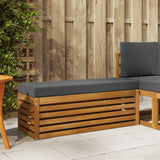vidaXL Wooden Stool Bench Natural 43 x 43 x 37 cm Solid Acacia Wood