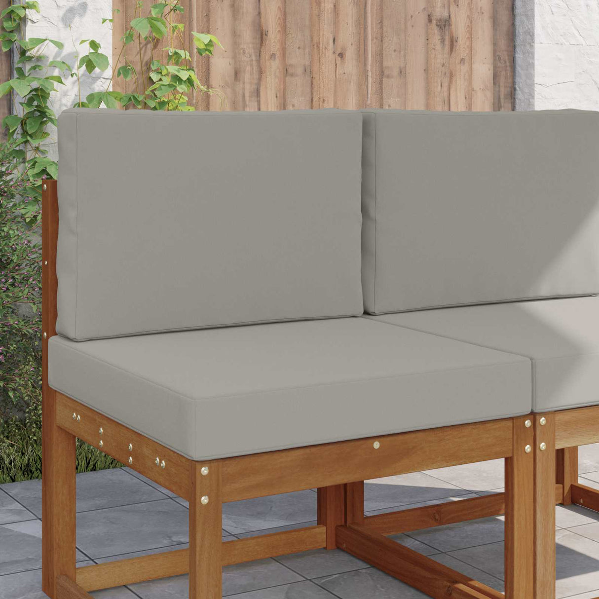 vidaXL Buitenbankkussen Antraciet 60 x 60 x 8 cm Polyester