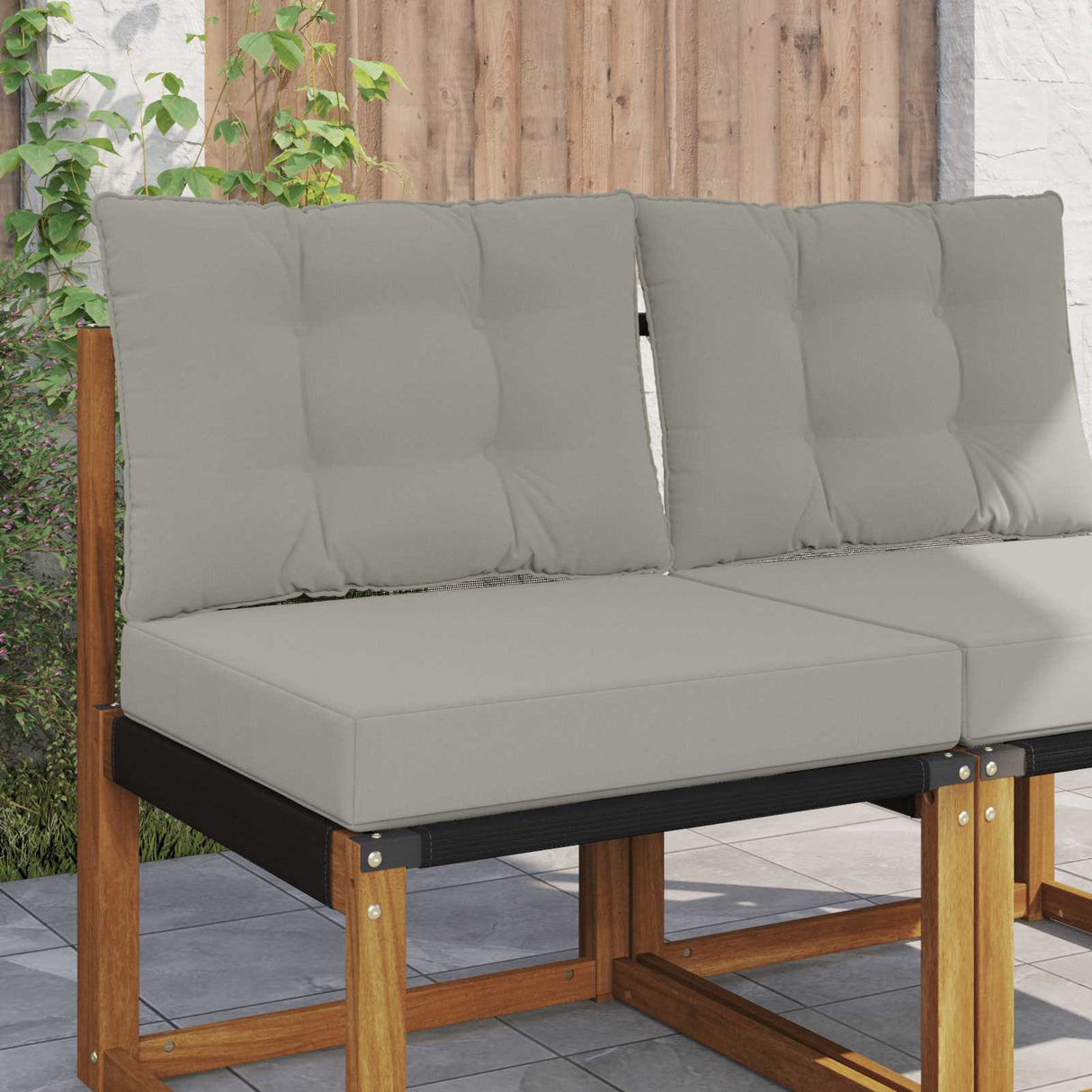 vidaXL Buitenbankkussen Antraciet 60 x 60 x 8 cm Polyester