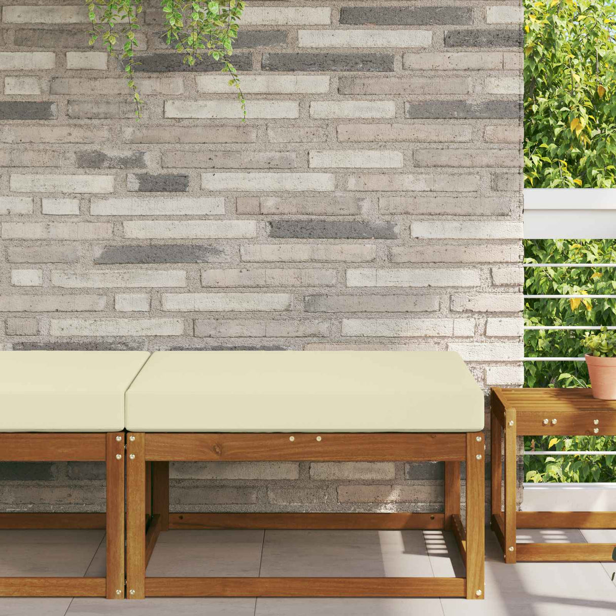 vidaXL Buitenbankkussen Antraciet 60 x 60 x 8 cm Polyester