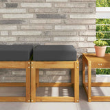vidaXL Buitenstoel Kussen Antraciet 40 x 40 x 8 cm 100% Polyester