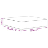 vidaXL Buitenstoel Kussen Antraciet 40 x 40 x 8 cm 100% Polyester