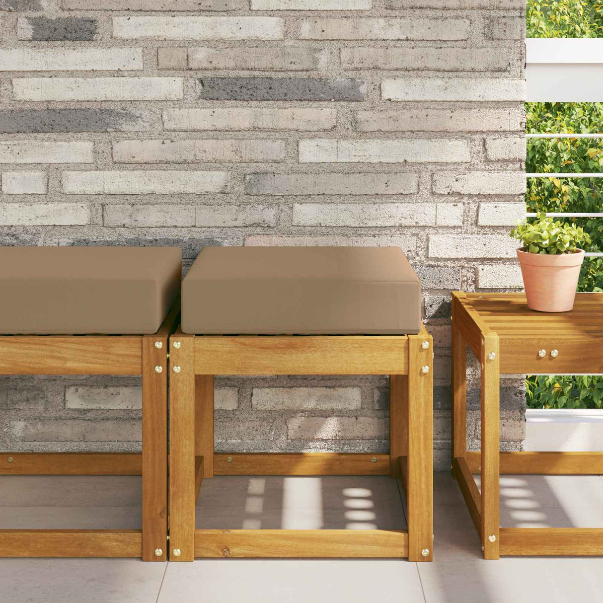 vidaXL Buitenstoel Kussen Antraciet 40 x 40 x 8 cm 100% Polyester