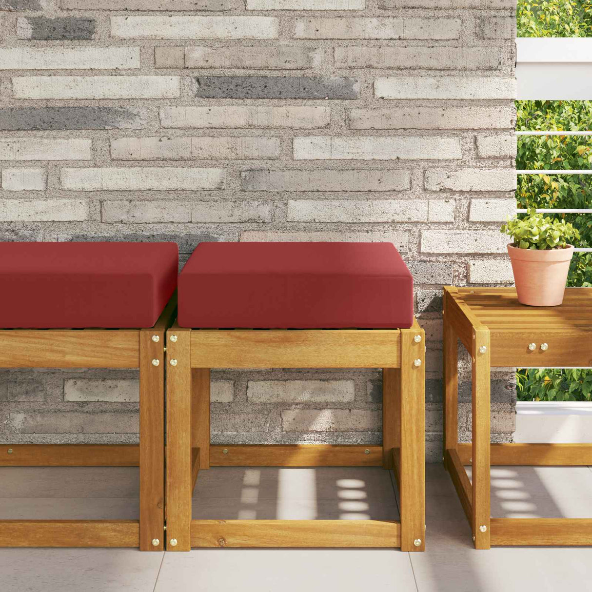 vidaXL Buitenstoel Kussen Antraciet 40 x 40 x 8 cm 100% Polyester
