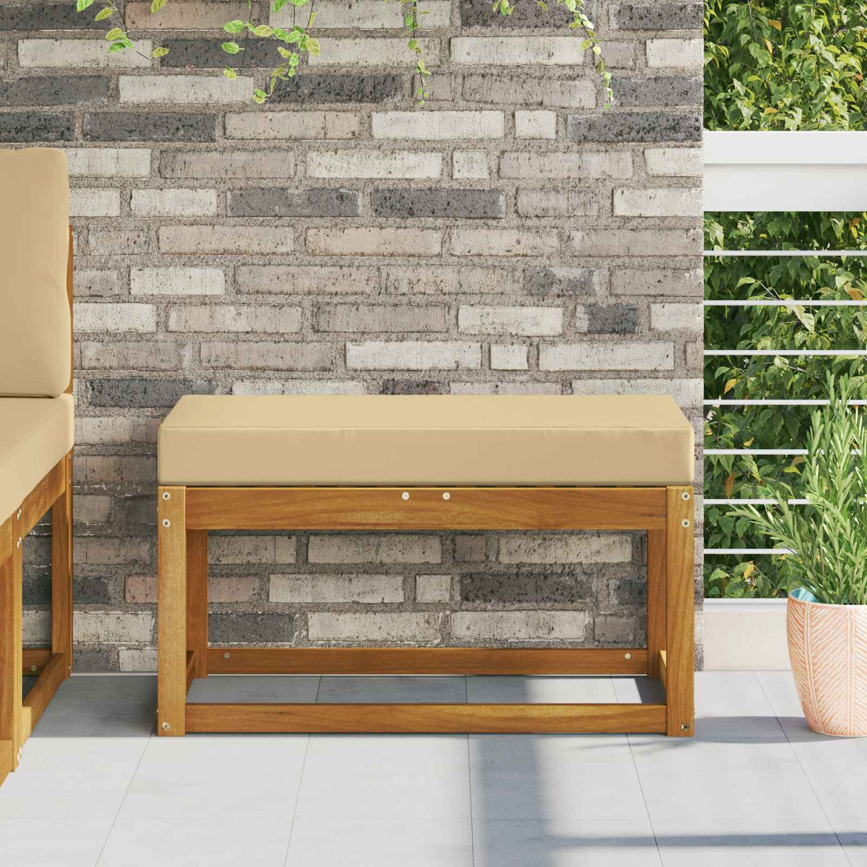 vidaXL Buitenstoel Kussen Antraciet 40 x 40 x 8 cm 100% Polyester