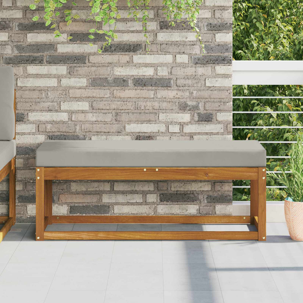 vidaXL Buitenstoel Kussen Antraciet 40 x 40 x 8 cm 100% Polyester