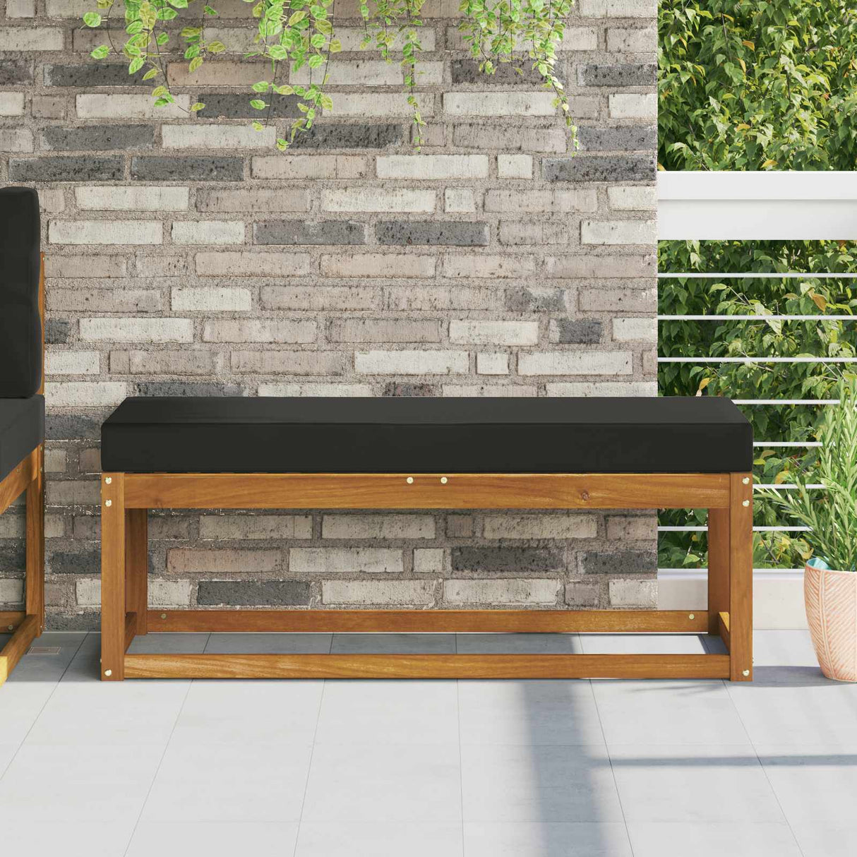 vidaXL Buitenstoel Kussen Antraciet 40 x 40 x 8 cm 100% Polyester