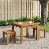 vidaXL Salontafel Naturel 40 x 40,5 x 36 cm Massief Acacia Hout