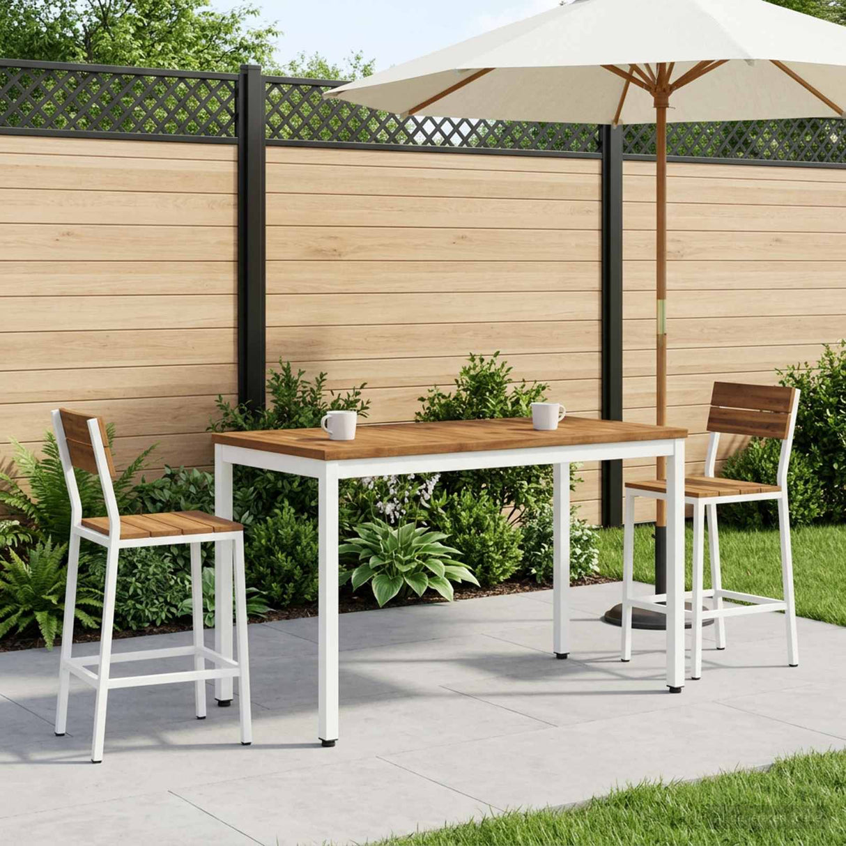 vidaXL Salontafel Naturel en Zwart 50 x 100,5 x 45 cm