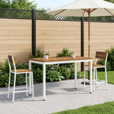 vidaXL Salontafel Naturel en Zwart 50 x 100,5 x 45 cm
