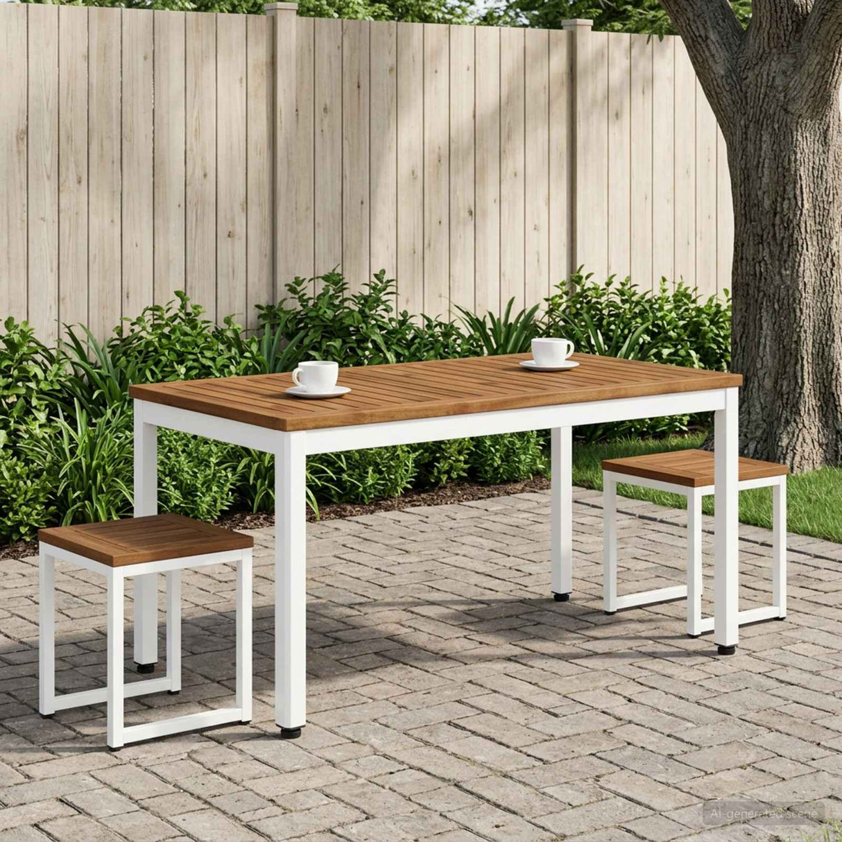 vidaXL Salontafel Naturel en Zwart 50 x 100,5 x 45 cm