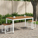 vidaXL Salontafel Naturel en Zwart 50 x 100,5 x 45 cm