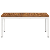 vidaXL Salontafel Naturel en Zwart 50 x 100,5 x 45 cm