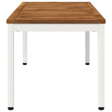 vidaXL Salontafel Naturel en Zwart 50 x 100,5 x 45 cm