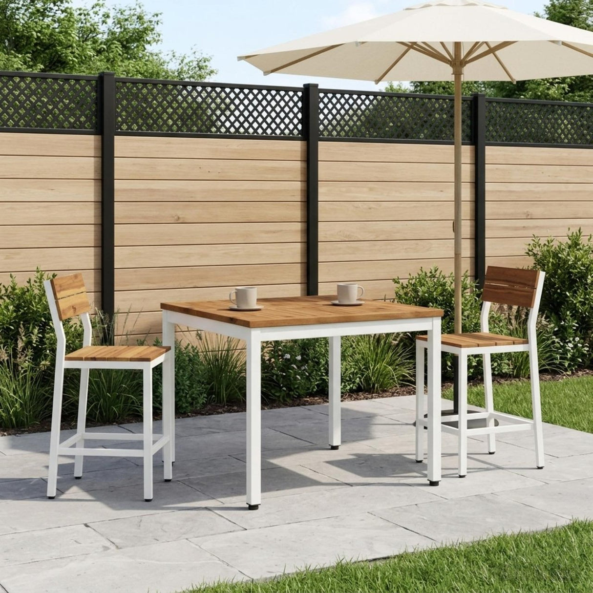 vidaXL Salontafel Naturel en Zwart 50 x 100,5 x 45 cm