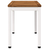 vidaXL Tuinbank 80,5 x 35 x 45 cm Massief Acacia Hout Naturel en Zwart