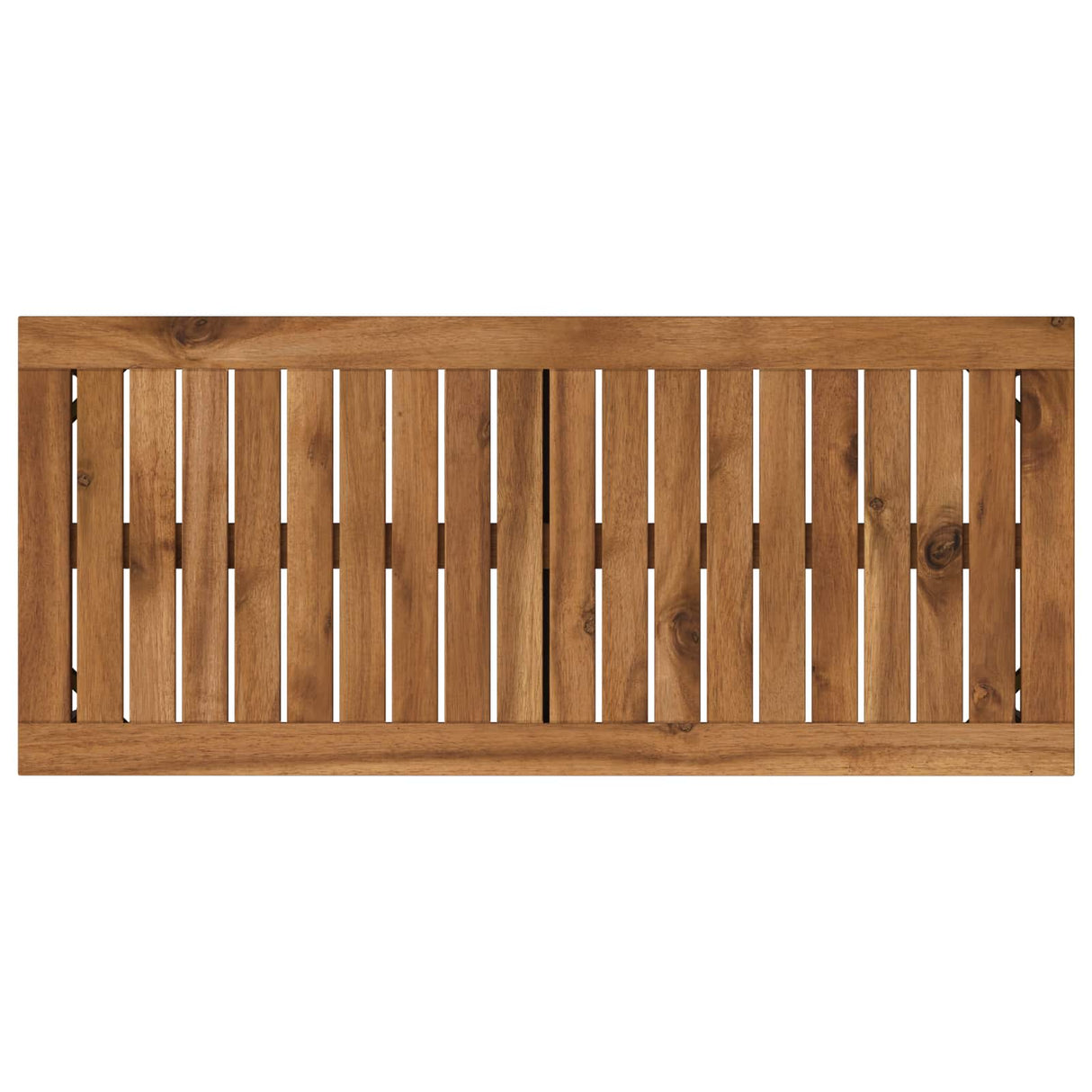 vidaXL Tuinbank 80,5 x 35 x 45 cm Massief Acacia Hout Naturel en Zwart
