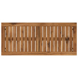 vidaXL Tuinbank 80,5 x 35 x 45 cm Massief Acacia Hout Naturel en Zwart
