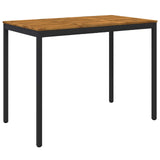 vidaXL Tuin Bar Tafel Natuurlijk en Wit 141 x 80,5 x 105 cm