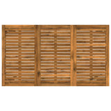 vidaXL Tuin Bar Tafel Natuurlijk en Wit 141 x 80,5 x 105 cm