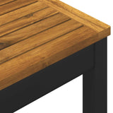 vidaXL Tuin Bar Tafel Natuurlijk en Wit 141 x 80,5 x 105 cm