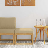 vidaXL Buiten Midden Sofa Massief Acacia Hout Naturel