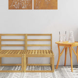 vidaXL Buiten Midden Sofa Massief Acacia Hout Naturel
