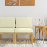 vidaXL Buiten Midden Sofa Massief Acacia Hout Naturel