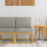 vidaXL Buiten Midden Sofa Massief Acacia Hout Naturel