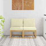 vidaXL Buiten Midden Sofa Massief Acacia Hout Naturel