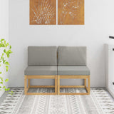 vidaXL Buiten Midden Sofa Massief Acacia Hout Naturel