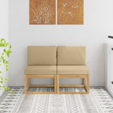 vidaXL Buiten Midden Sofa Massief Acacia Hout Naturel