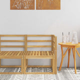 vidaXL Buiten Midden Sofa Massief Acacia Hout Naturel