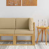 vidaXL Buiten Midden Sofa Massief Acacia Hout Naturel