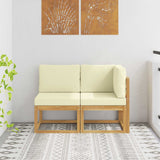vidaXL Buiten Midden Sofa Massief Acacia Hout Naturel