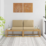 vidaXL Buiten Midden Sofa Massief Acacia Hout Naturel
