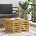 vidaXL Garden Table Solid Acacia Wood Natural 59 x 59 x 37 cm