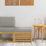 vidaXL Garden Table Solid Acacia Wood Natural 59 x 59 x 37 cm