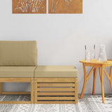 vidaXL Garden Table Solid Acacia Wood Natural 59 x 59 x 37 cm