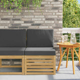 vidaXL Garden Table Solid Acacia Wood Natural 59 x 59 x 37 cm