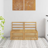 vidaXL Garden Table Solid Acacia Wood Natural 59 x 59 x 37 cm