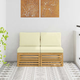 vidaXL Garden Table Solid Acacia Wood Natural 59 x 59 x 37 cm