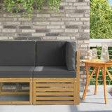 vidaXL Garden Table Solid Acacia Wood Natural 59 x 59 x 37 cm