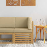 vidaXL Garden Table Solid Acacia Wood Natural 59 x 59 x 37 cm