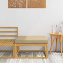 vidaXL Outdoor Ottoman Solid Acacia Wood Natural