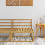 vidaXL Outdoor Ottoman Solid Acacia Wood Natural