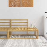 vidaXL Outdoor Ottoman Solid Acacia Wood Natural